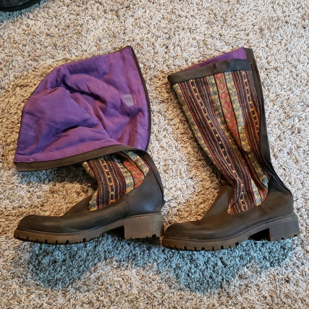 Blowfish aztec high zip boots